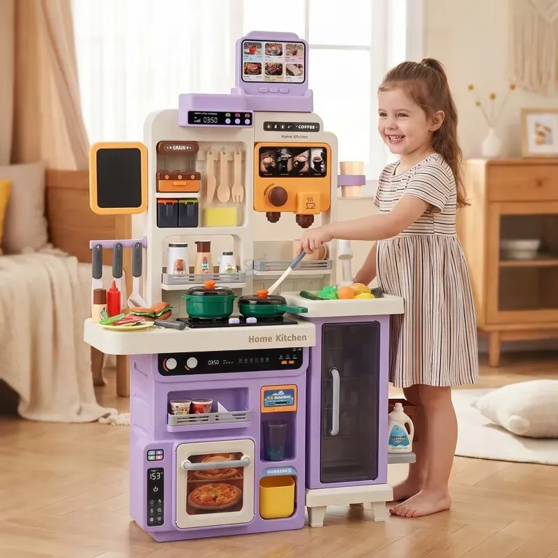Kids Toys Kitchen Set - 90cm Grote Speelkeuken voor Kinderen met