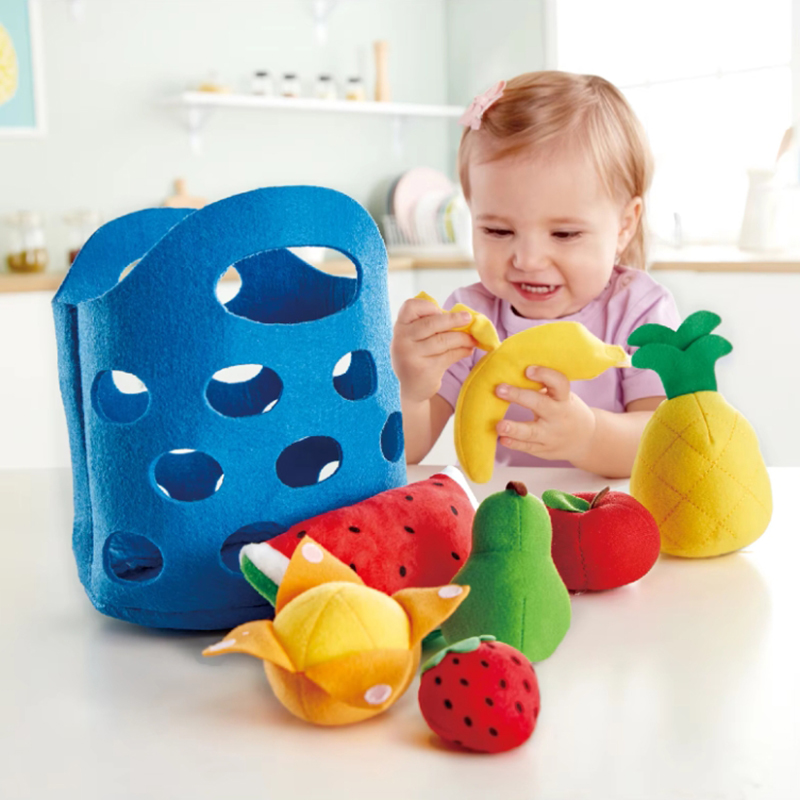 Kids Toys Kitchen Set - 8 stks Vilt Voedsel groentemand Set
