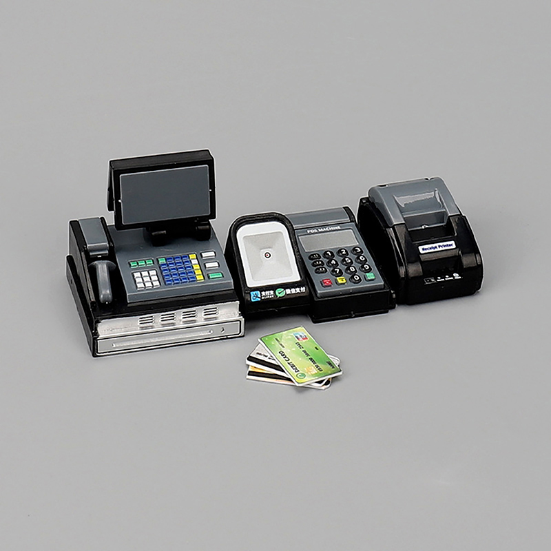 Toy Cash Register - 【F】Poppenhuis Mini Supermarkt Kassa POS Machine