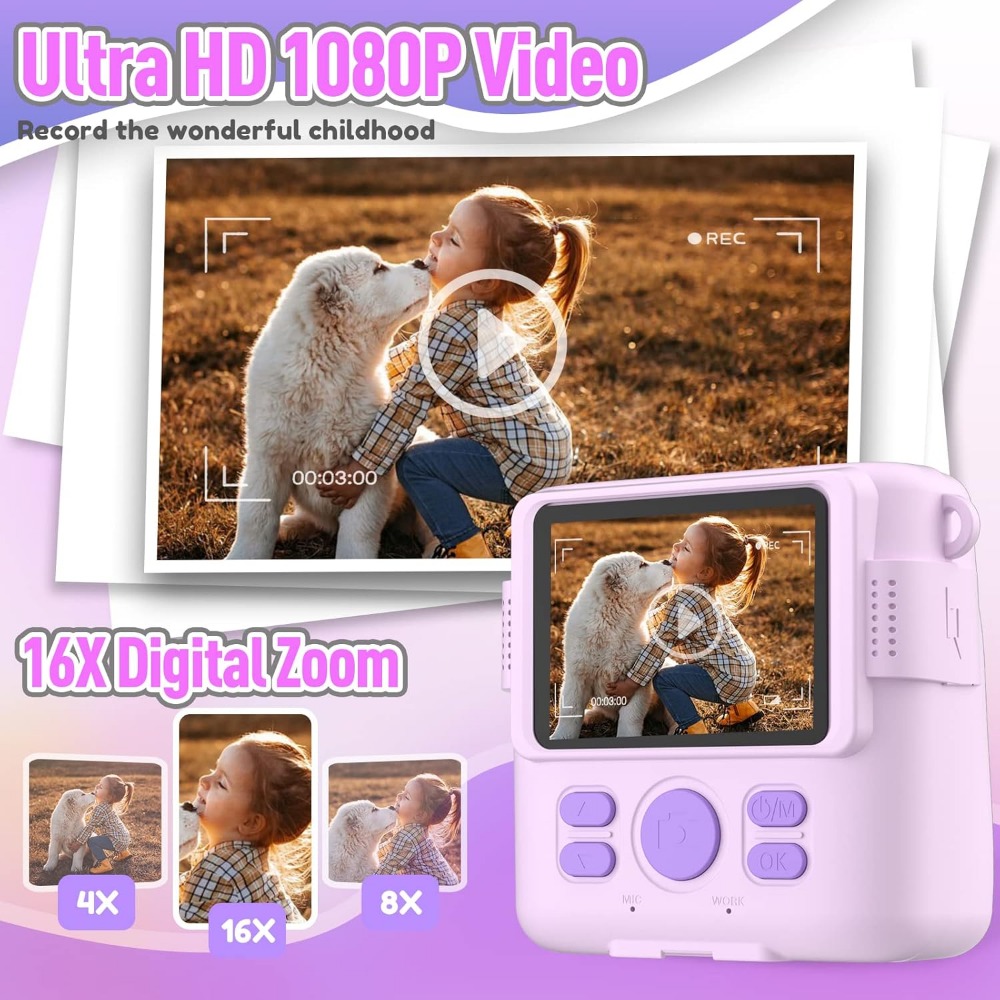 Instant Print Camera voor kind - Kids Toys 3 Year Old recensie en prijs