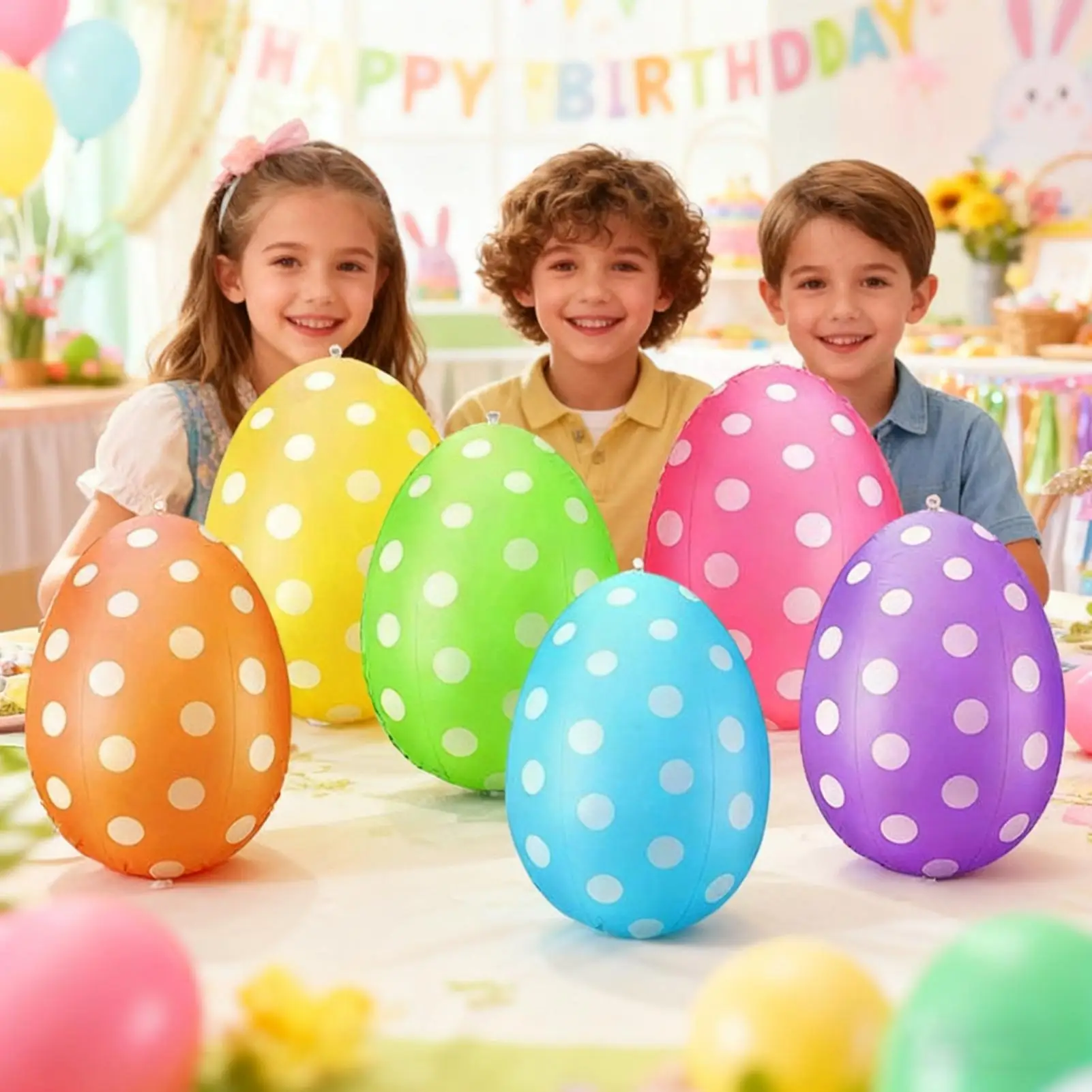 6-delige set opblaasbare paase - Kids Yard Toys recensie en prijs