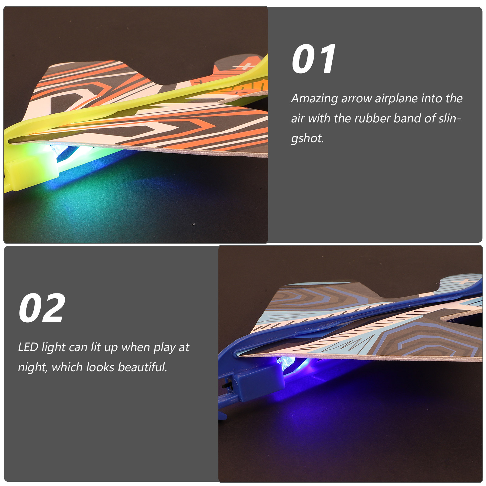 4 stuks LED-lichtvliegtuigglid - Catapult Launcher Toy recensie en prijs