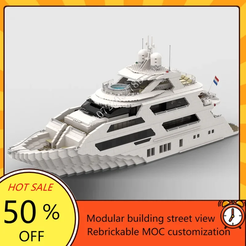 4657PCS Custom MOC Super Yacht - Kids Toys Xmas recensie en prijs