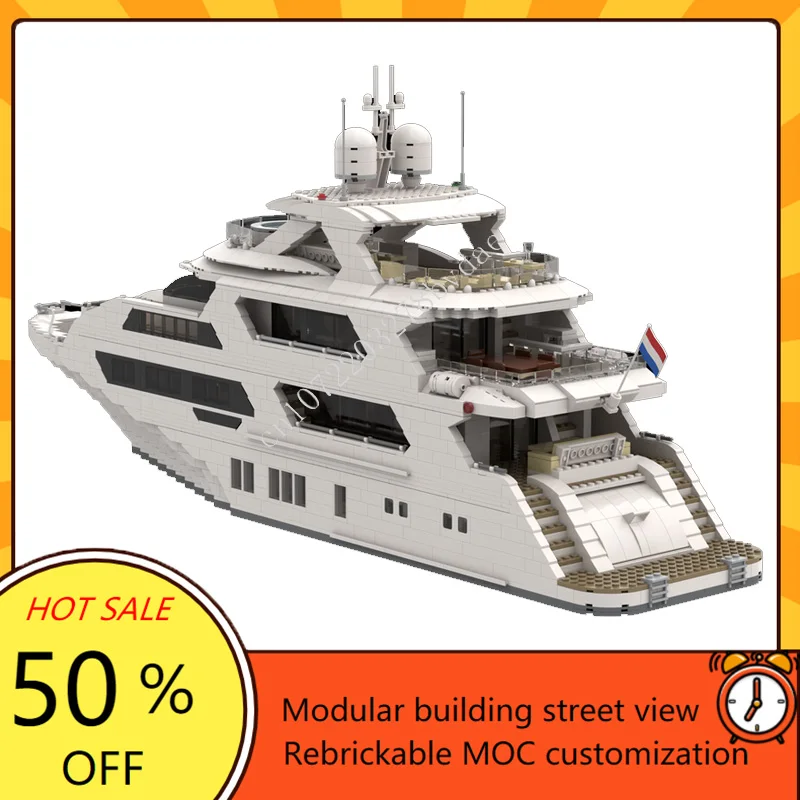 4657PCS Custom MOC Super Yacht - Kids Toys Xmas recensie en prijs