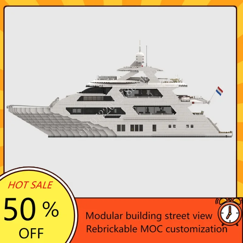 4657PCS Custom MOC Super Yacht - Kids Toys Xmas recensie en prijs