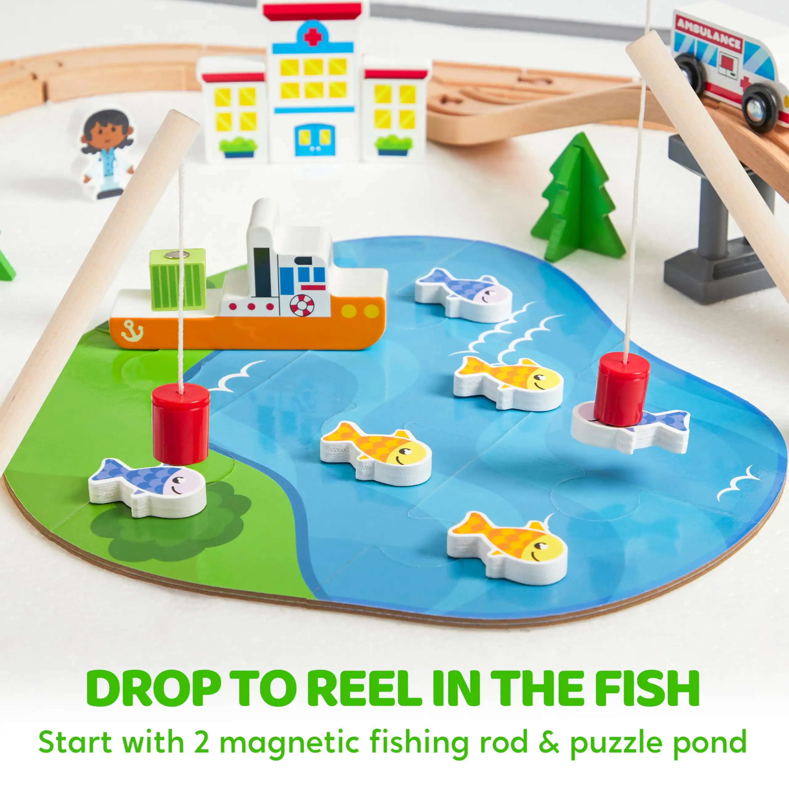 Joyfy 110/60 Stuks Houten Trei - Kids Toys Xmas recensie en prijs